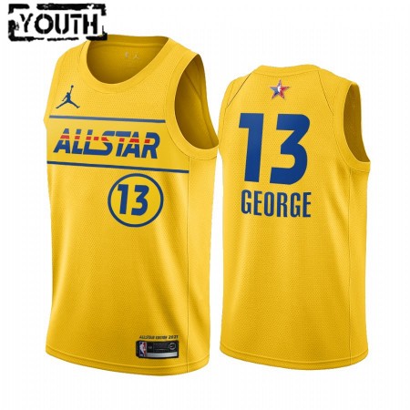 Maglia NBA Los Angeles Clippers Paul George 13 2021 All-Star Jordan Brand Gold Swingman - Bambino